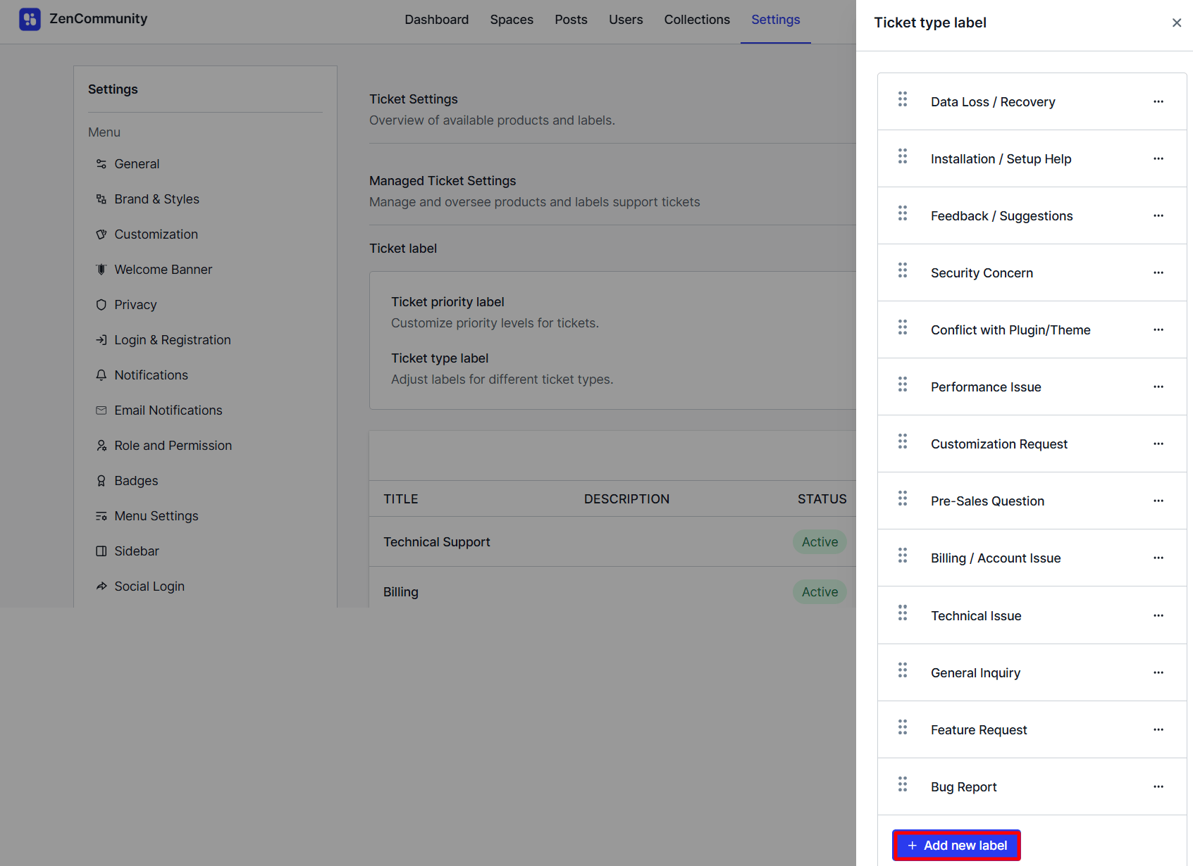 Adding Ticket Type Labels Adding Ticket Type Labels