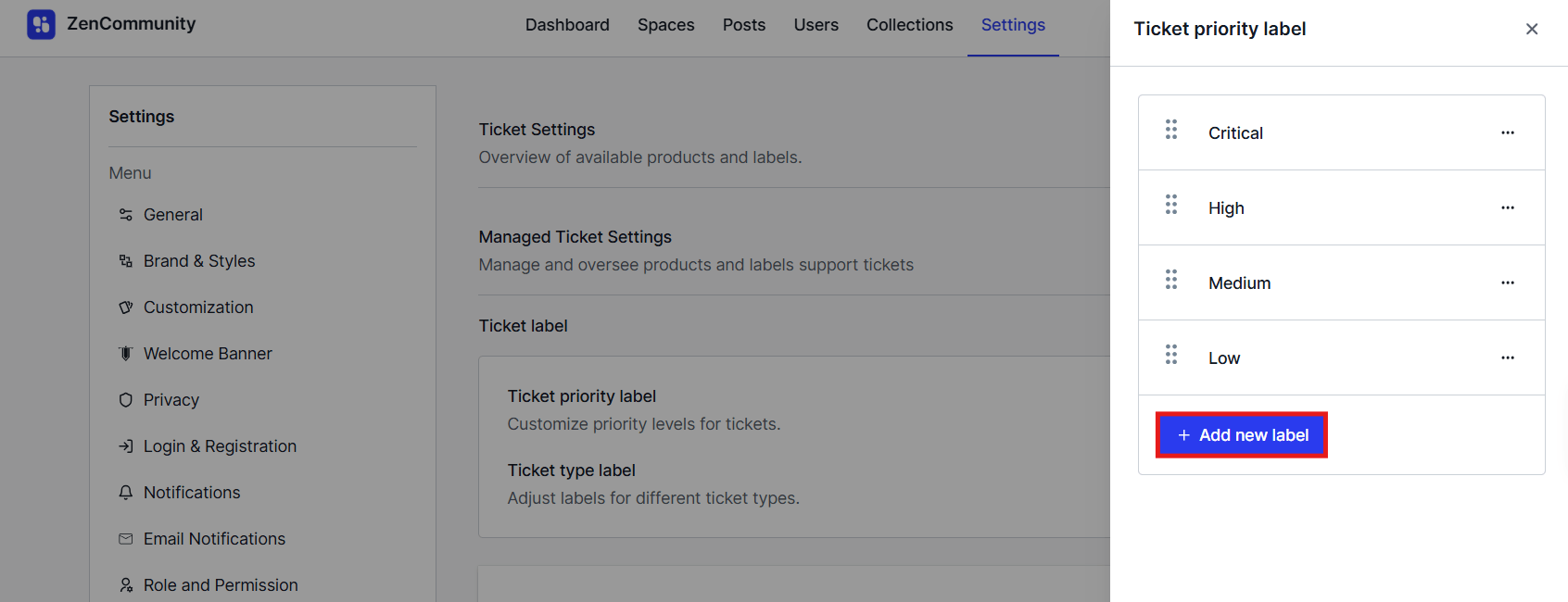 Adding Ticket Priority Labels Adding Ticket Priority Labels