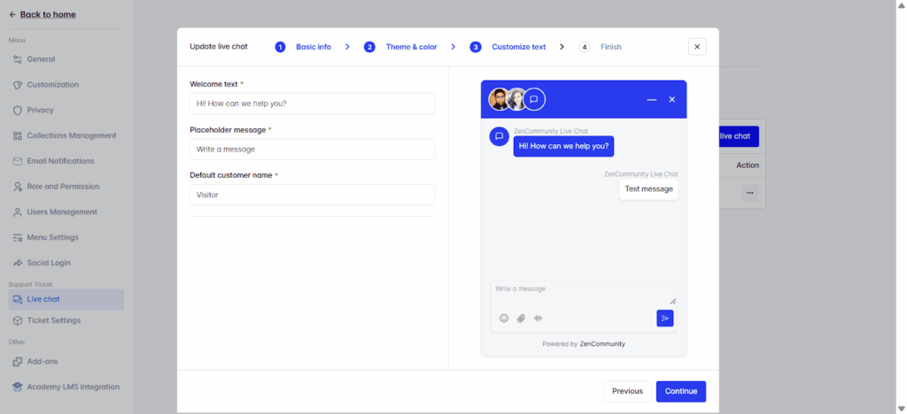 Customize Text