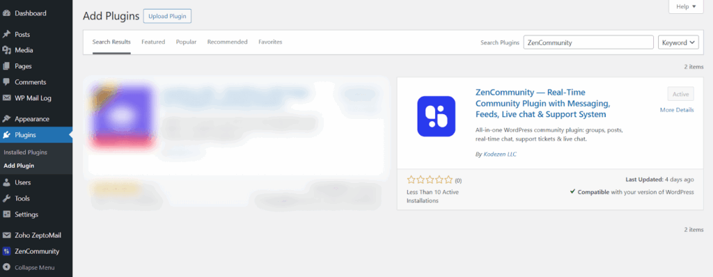 Install ZenCommunity