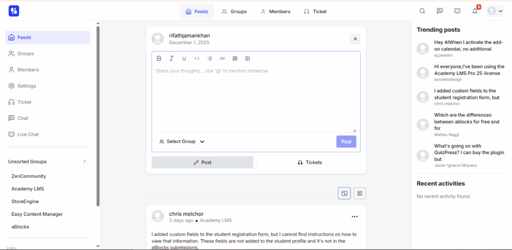Allow Members to Create Posts