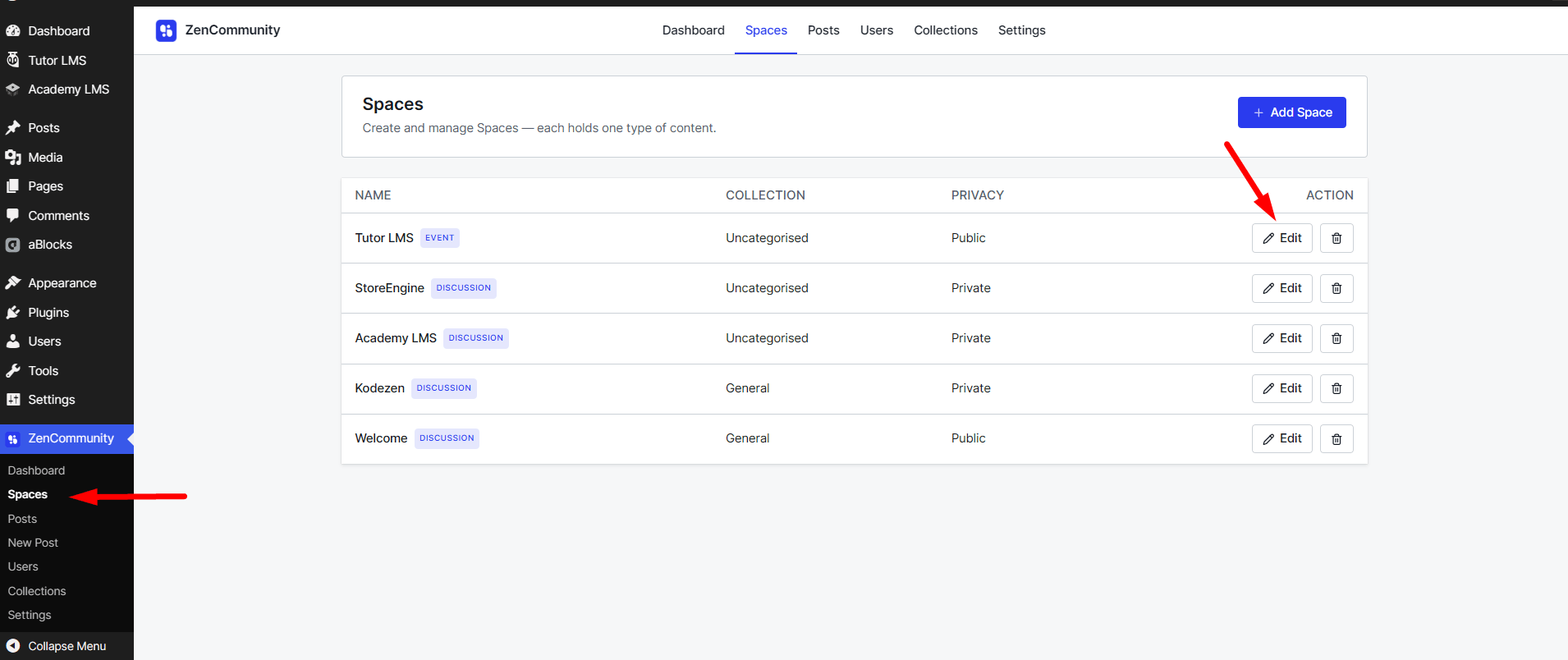 Configure Tutor LMS Events in ZenCommunity Groups