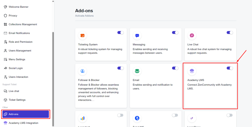 Active Academy LMS add ons
