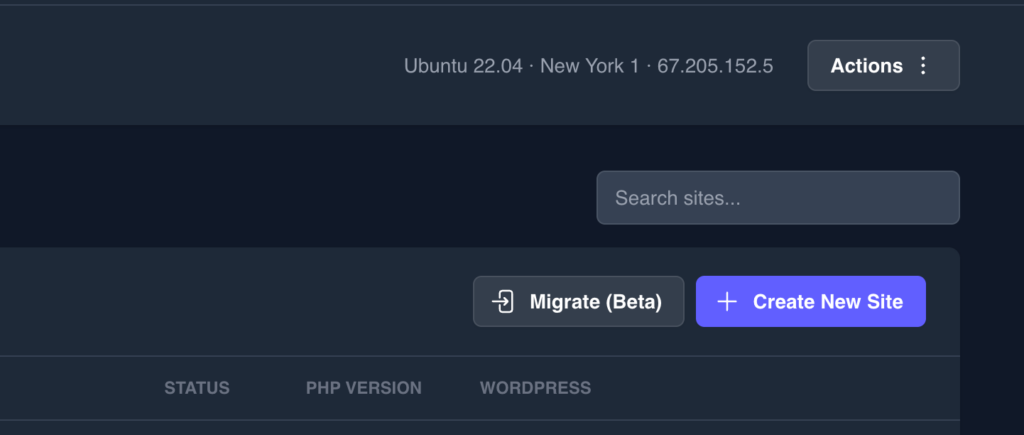 Create a WordPress Site on FlyWP
