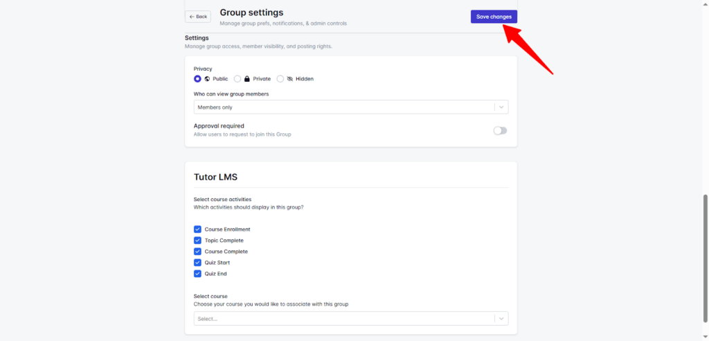 Group Setting