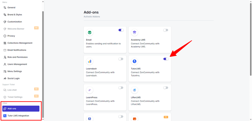 Tutor LMS Add-ons in ZenCommunity