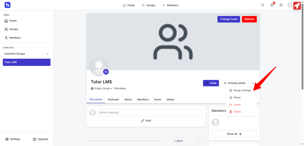 Tutor LMS Events Appear in ZenCommunity Groups