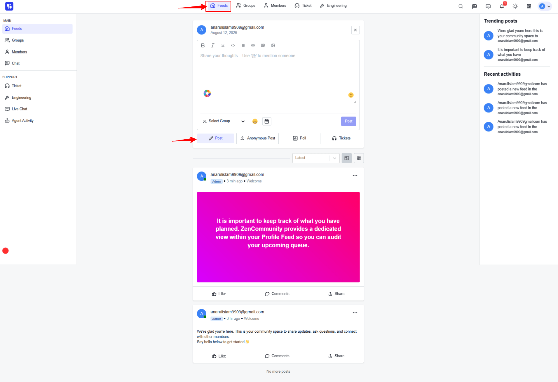 How to work post pop-up preview from Feed Date Click How to work post pop-up preview from Feed Date Click