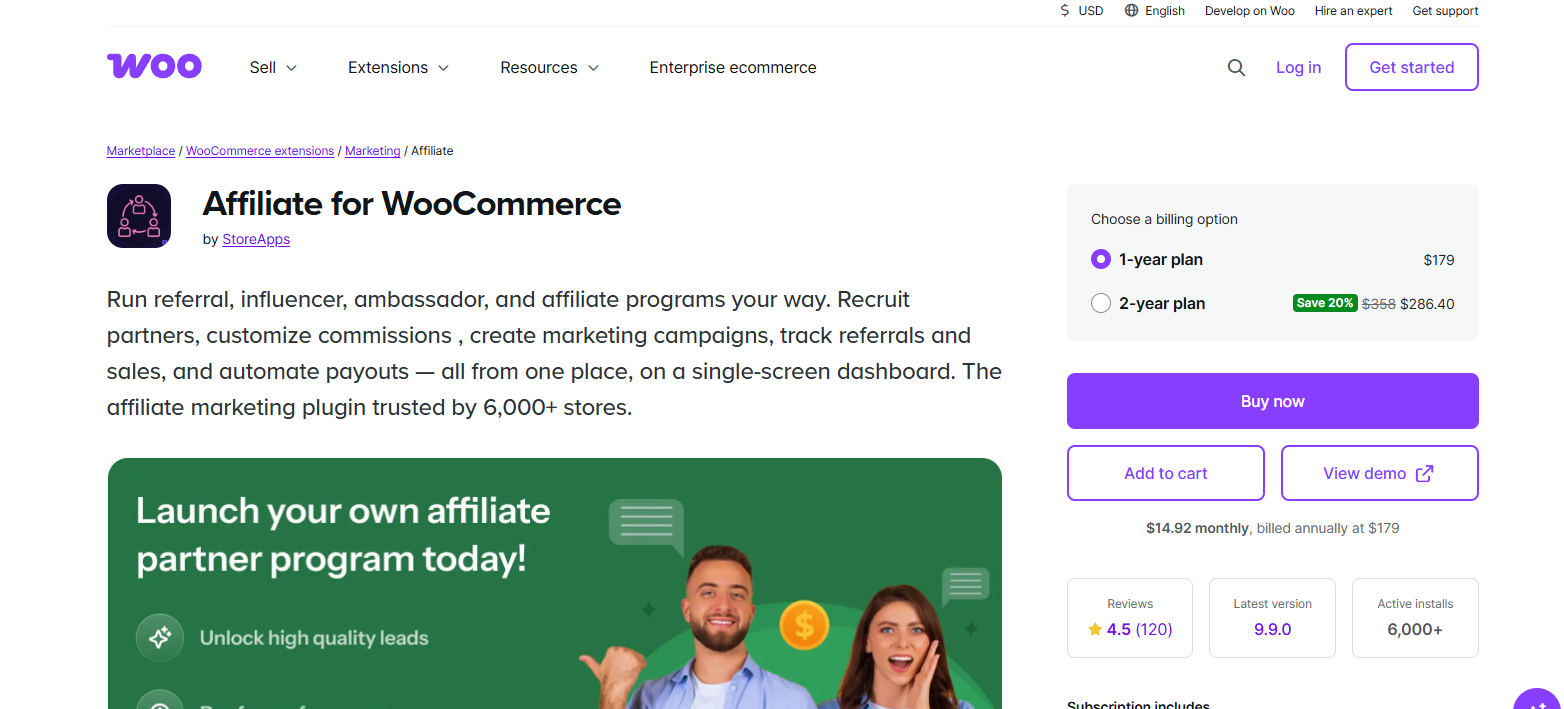 Affiliates for WooCommerce Affiliates for WooCommerce