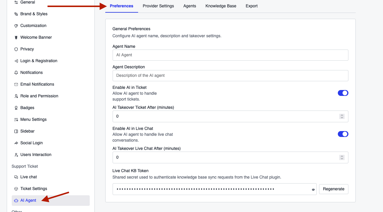 Settings with Save Preferences highlighted.” Settings with Save Preferences highlighted.”