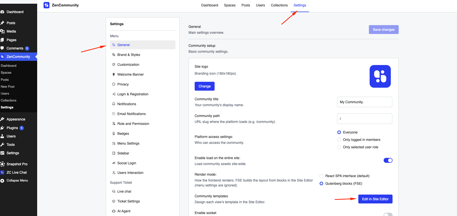 Using Community Templates