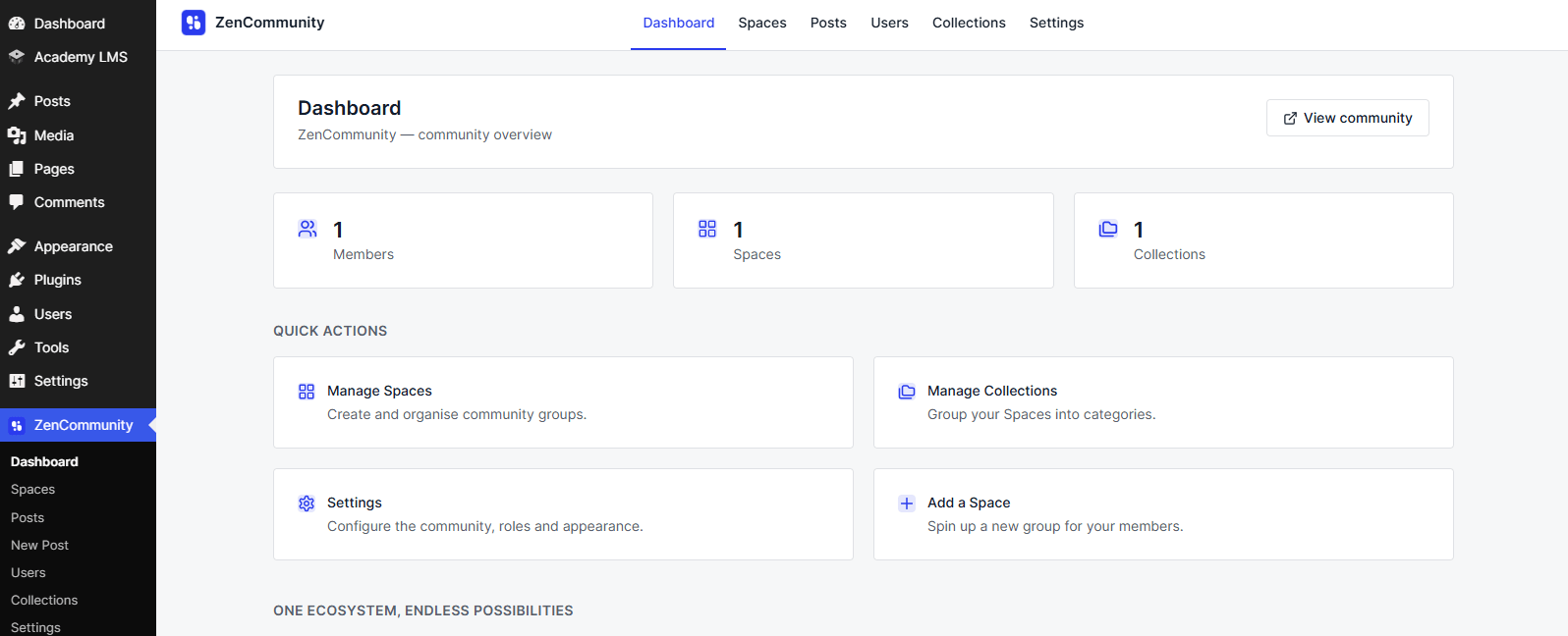 ZenCommunity 2.0 Dashboards ZenCommunity 2.0 Dashboards