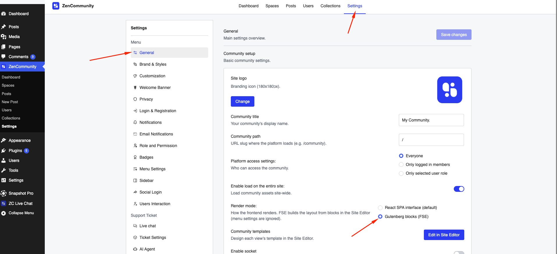 Using Community Templates