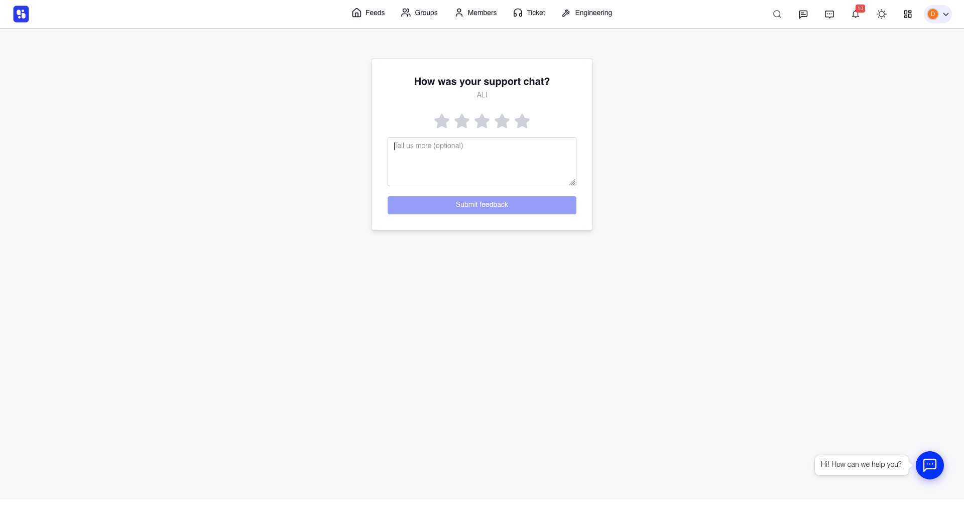 HOw was your support chat HOw was your support chat