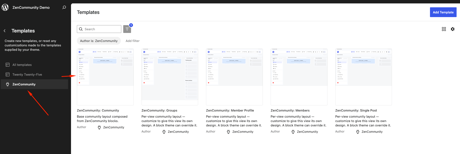 Click Edit in Site Editor