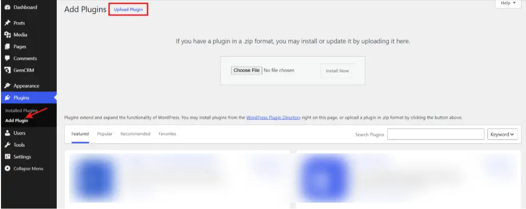 Upload Plugin Upload Plugin